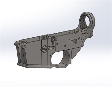 ar15 lower 3d printer file.